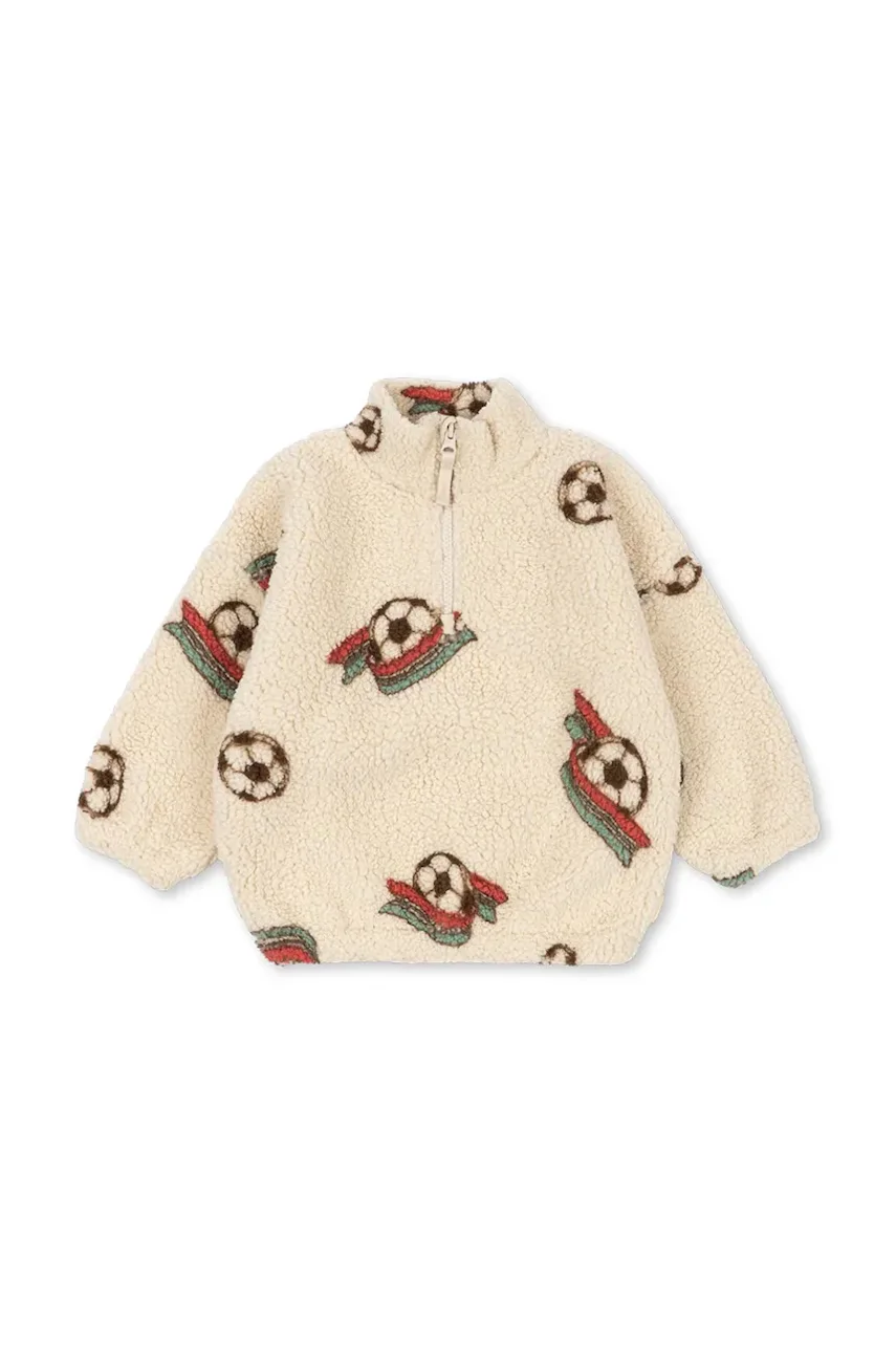 Konges Sløjd jachetă pentru copii din polar JODY TEDDY HALF ZIP GRS