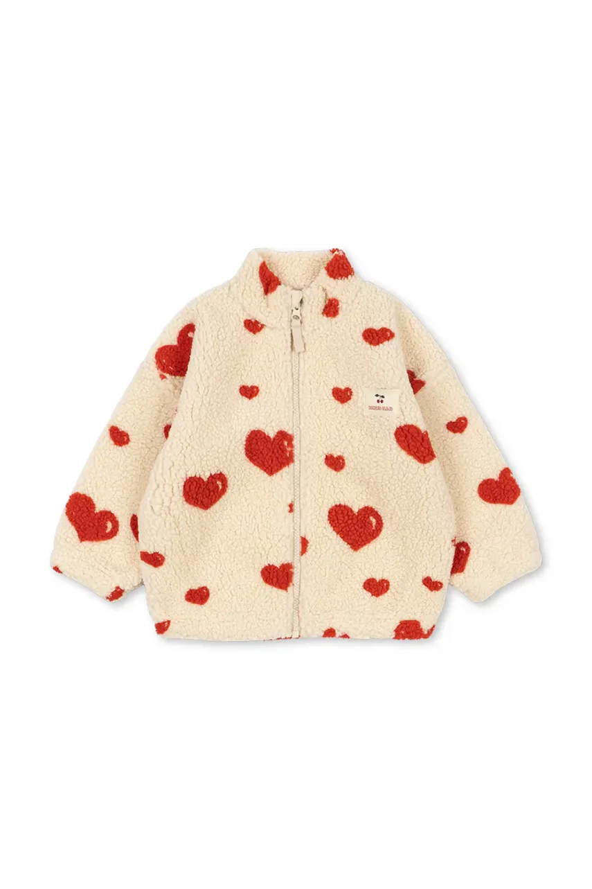 Konges Sløjd jachetă pentru copii din polar JODY TEDDY JACKET GRS