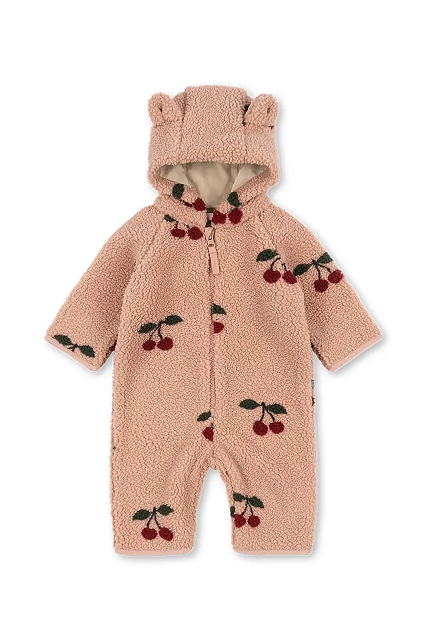 Konges Sløjd salopetă pentru copii din polar JODY TEDDY ONESIE GRS