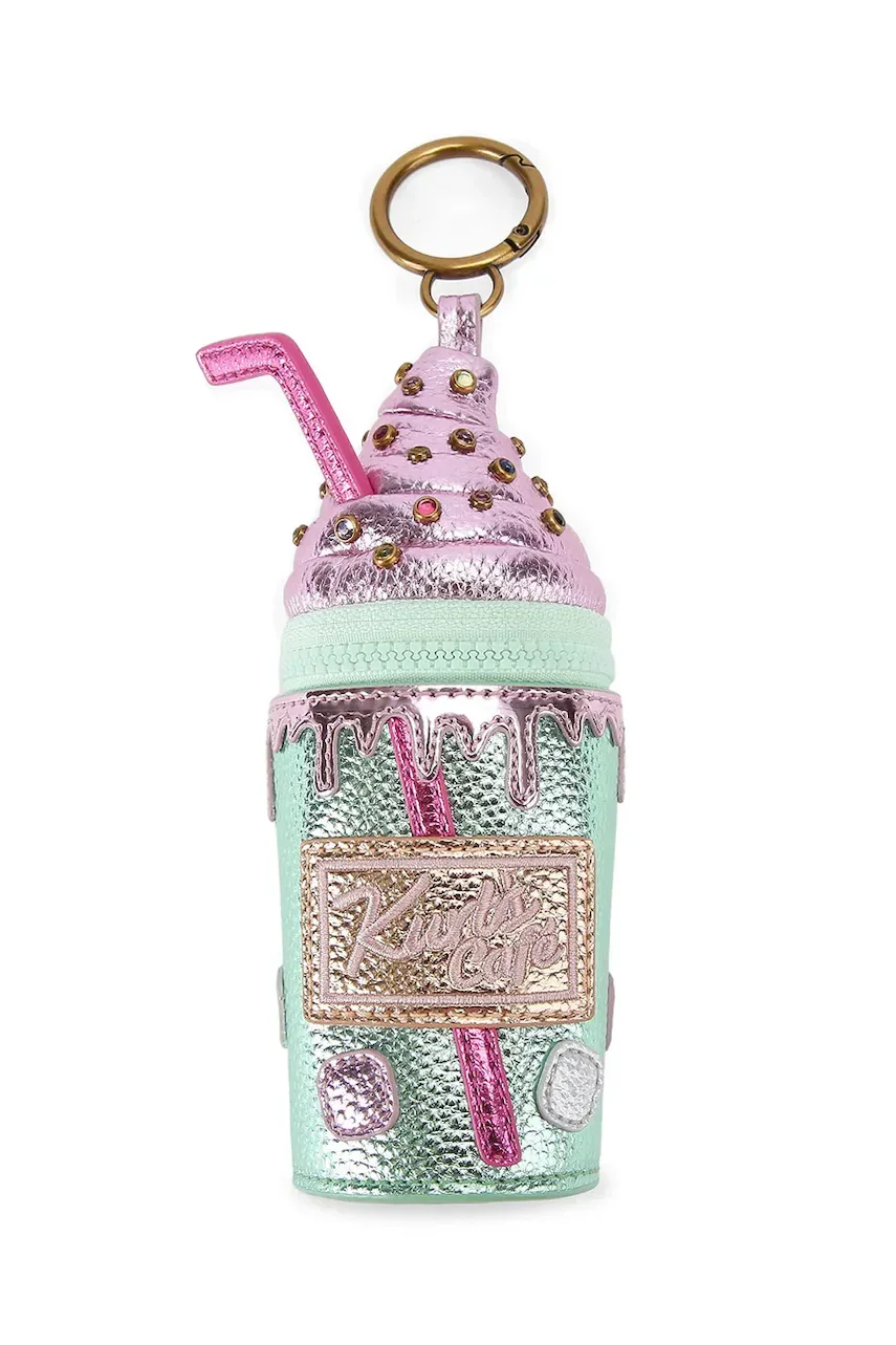 Kurt Geiger London breloc pentru femei din piele Coffee Cup Charm