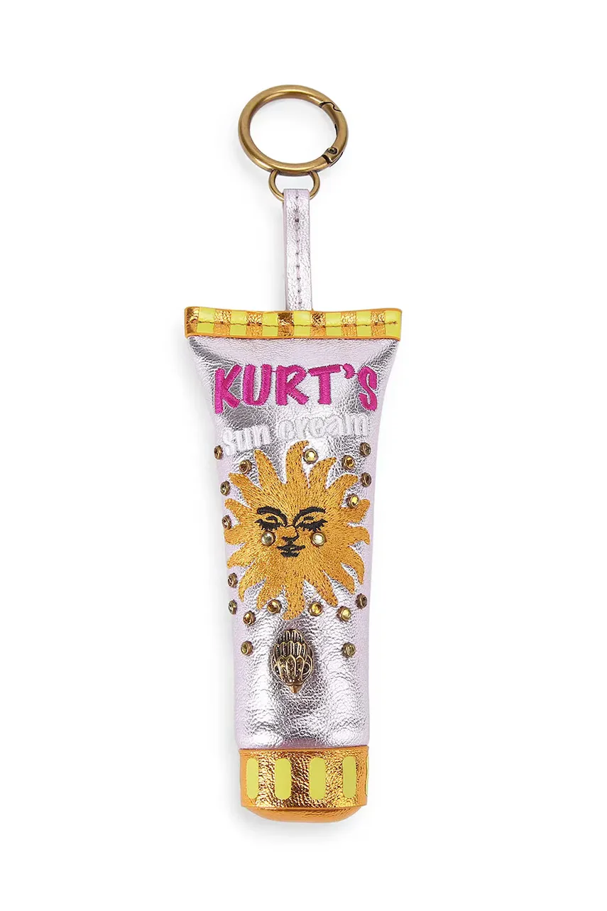 Kurt Geiger London breloc pentru femei din piele Sunscren Charm