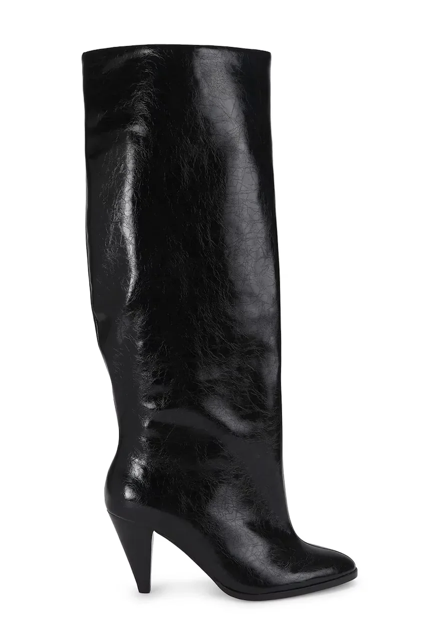 Kurt Geiger London cizme pentru femei din piele întoarsă Lambeth Boot Slouchy