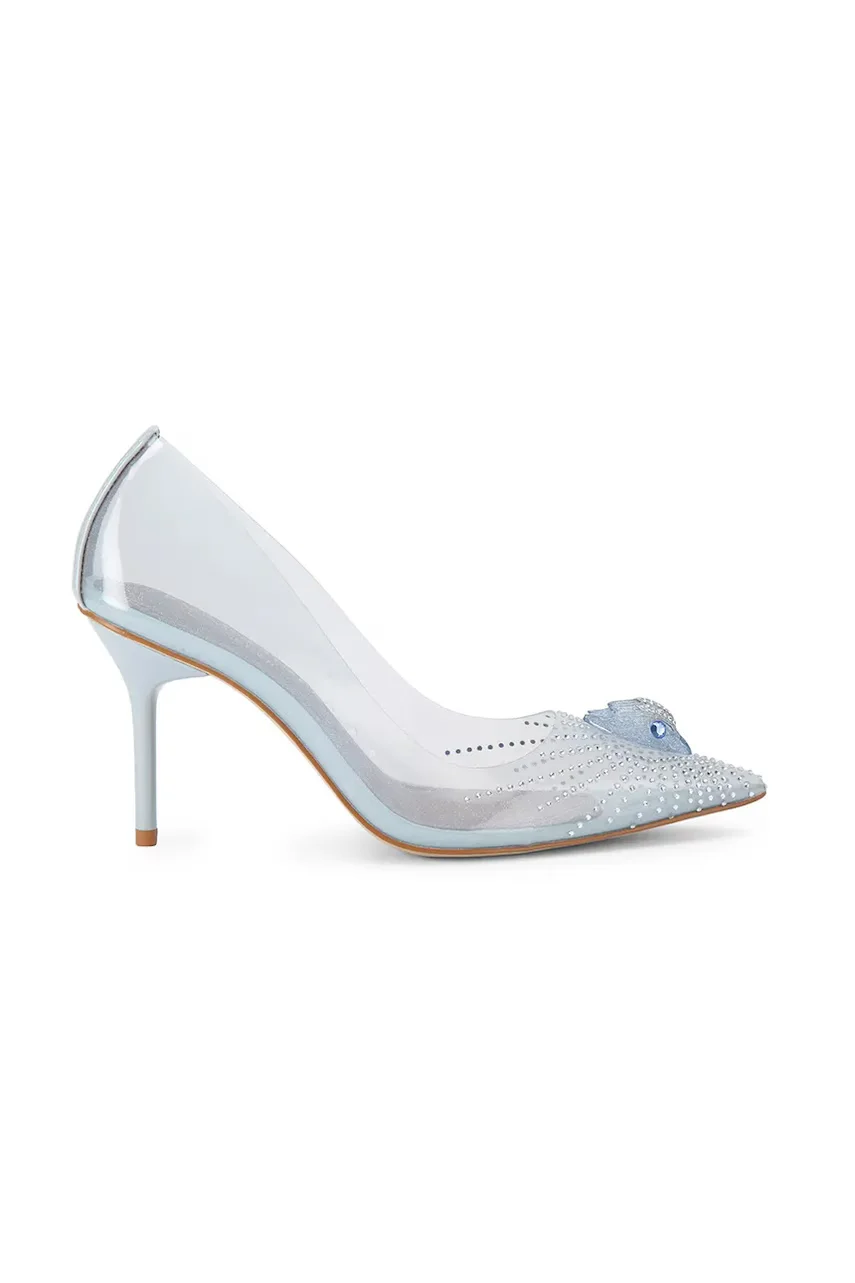 Kurt Geiger London pantofi cu toc stiletto Eagle Vinyl Court Pale Blue