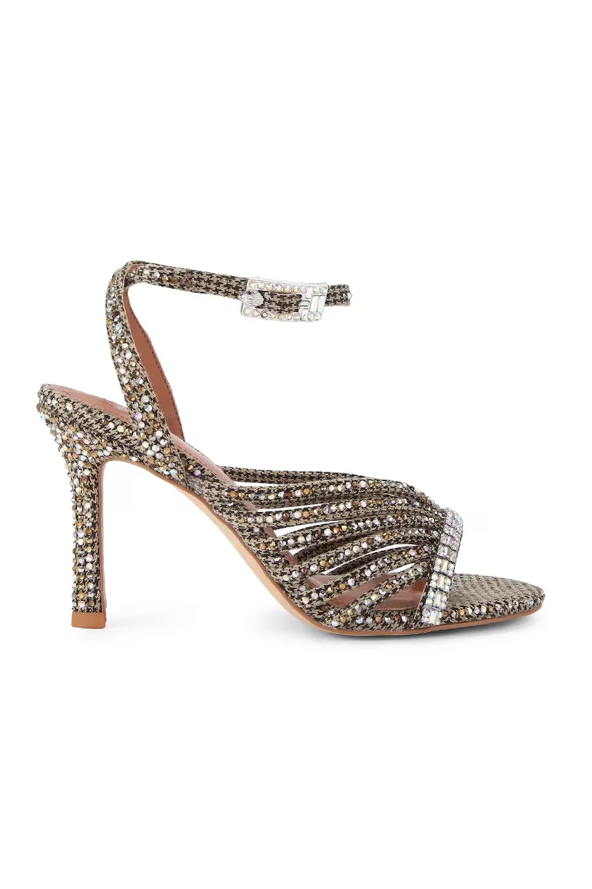 Kurt Geiger London sandale cu toc înalt Crystal Strappy Sandal