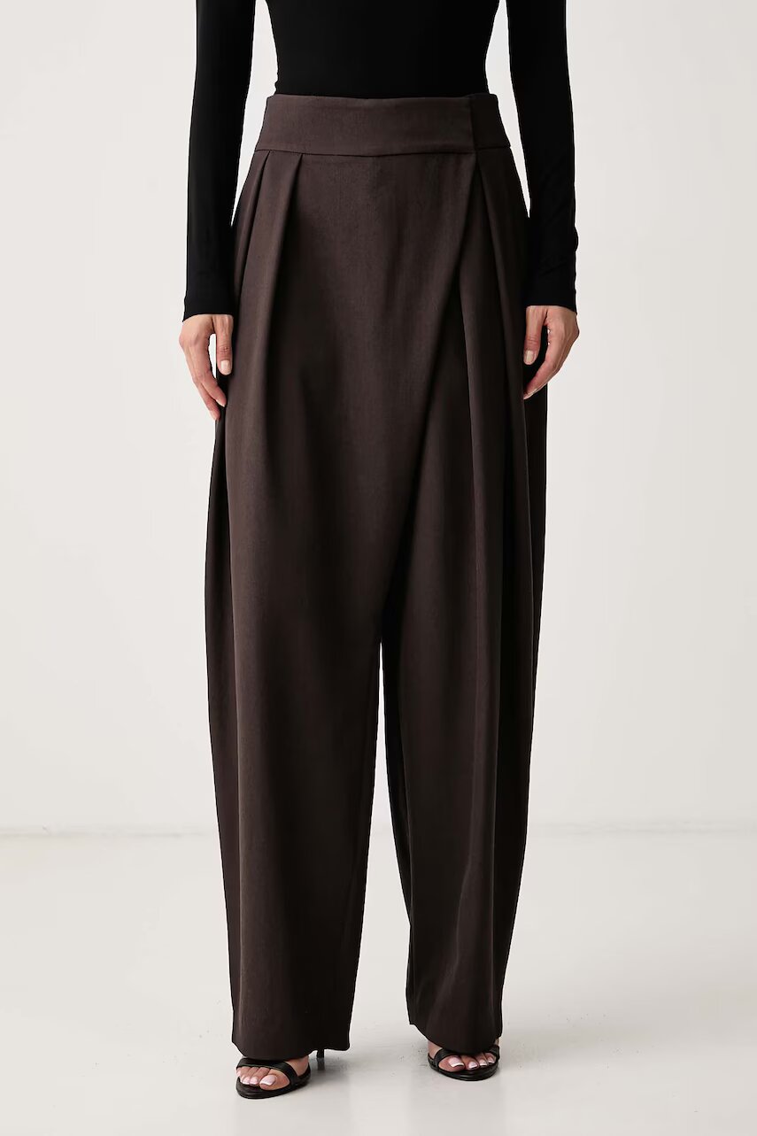 La Mania pantaloni de costum pentru femei din lână MAVION