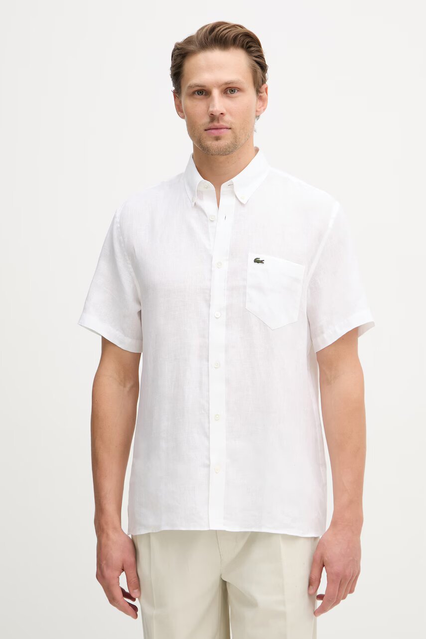 Lacoste cămașă bărbați de in