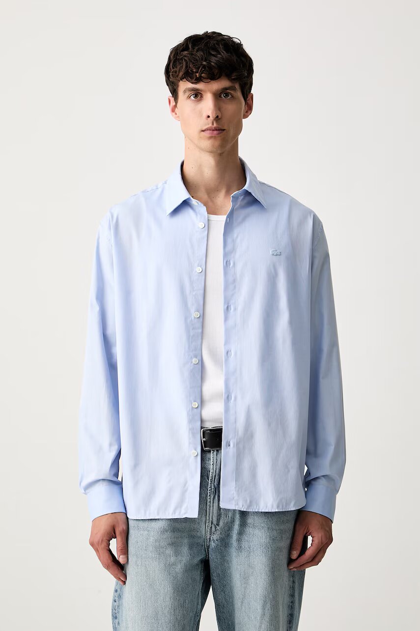 Lacoste cămașă oxford din bumbac