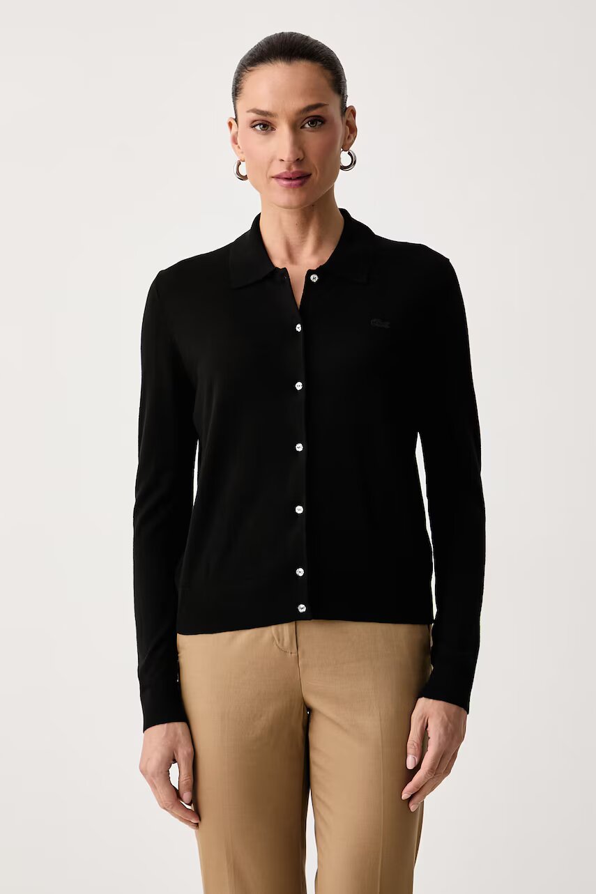 Lacoste cardigan pentru femei cu amestec de cașmir