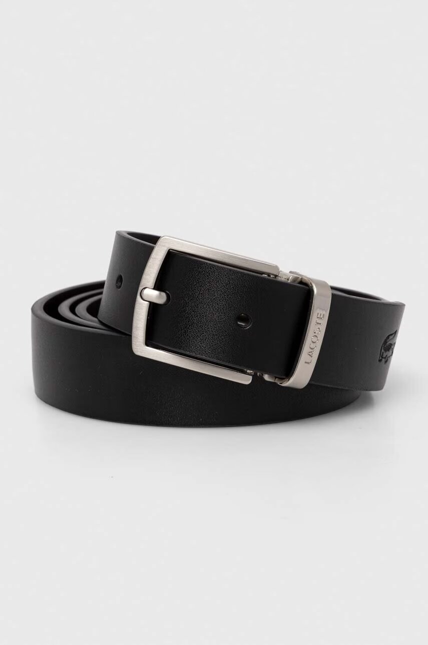 Lacoste curea din piele cu catarame detasabile