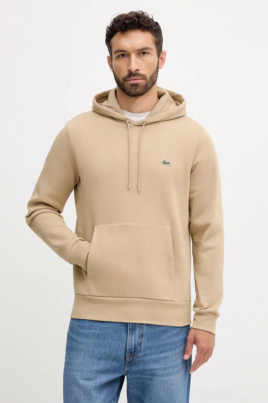 Lacoste hanorac cu glugă din bumbac