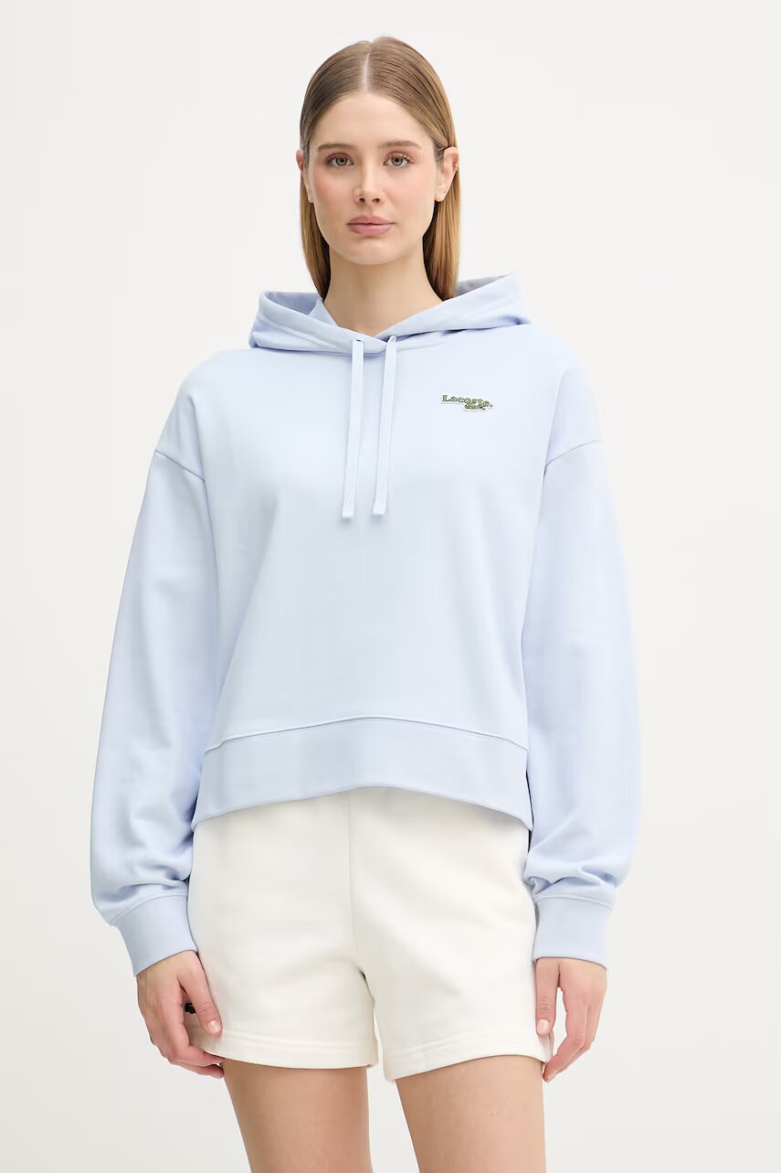 Lacoste Hanorac cu glugă pentru femei cu bumbac