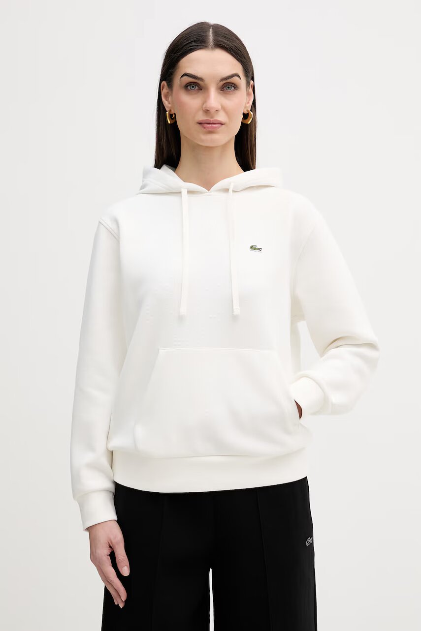 Lacoste hanorac cu glugă pentru femei din bumbac