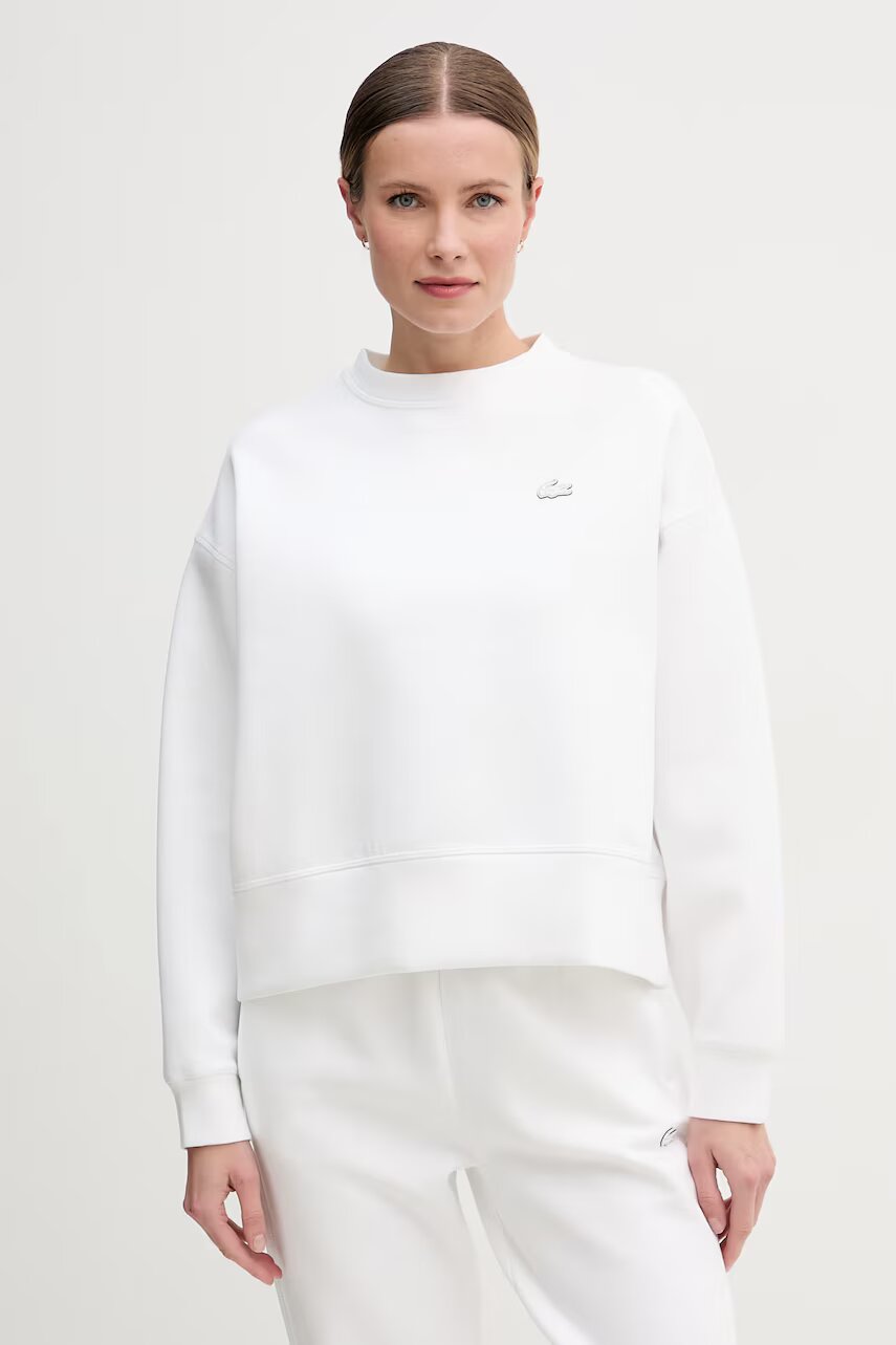 Lacoste hanorac oversized pentru femei cu bumbac