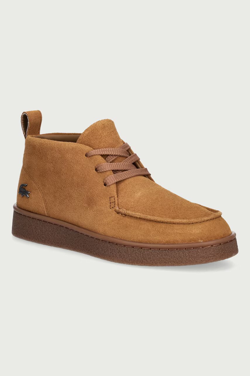 Lacoste încălțăminte pentru bărbați din piele întoarsă BASESHOT CHUKKA