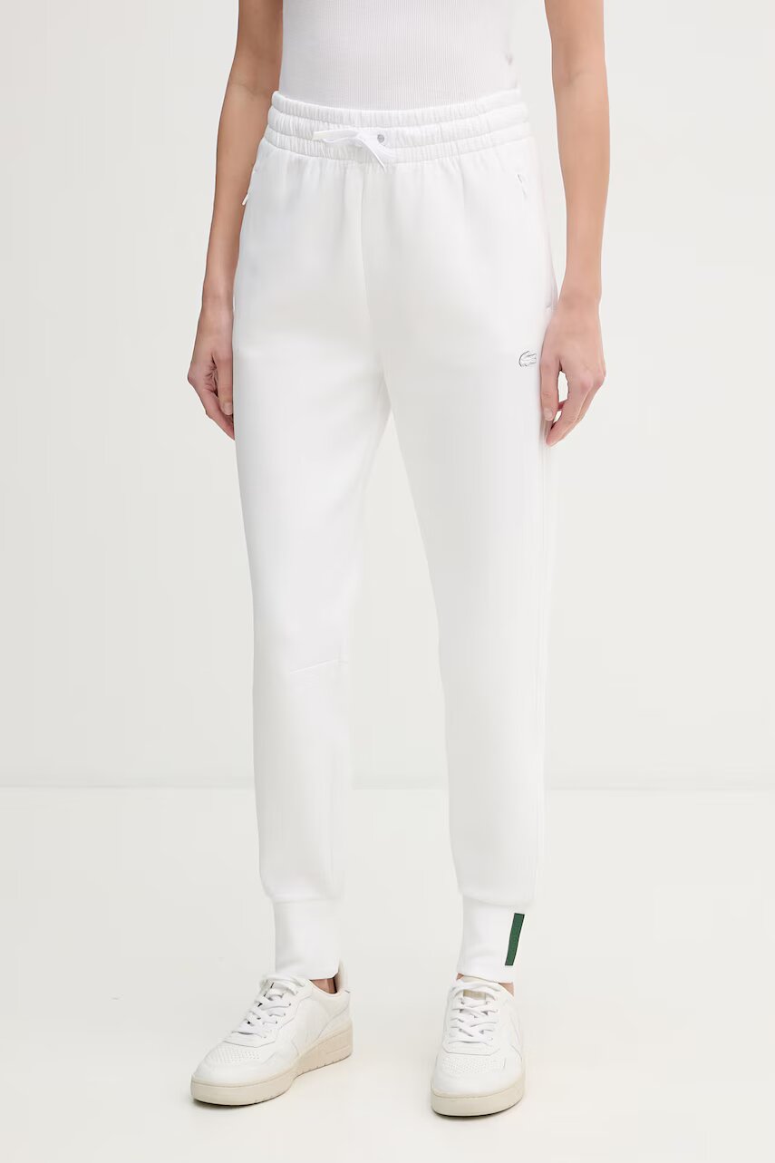 Lacoste pantaloni de trening pentru femei cu bumbac