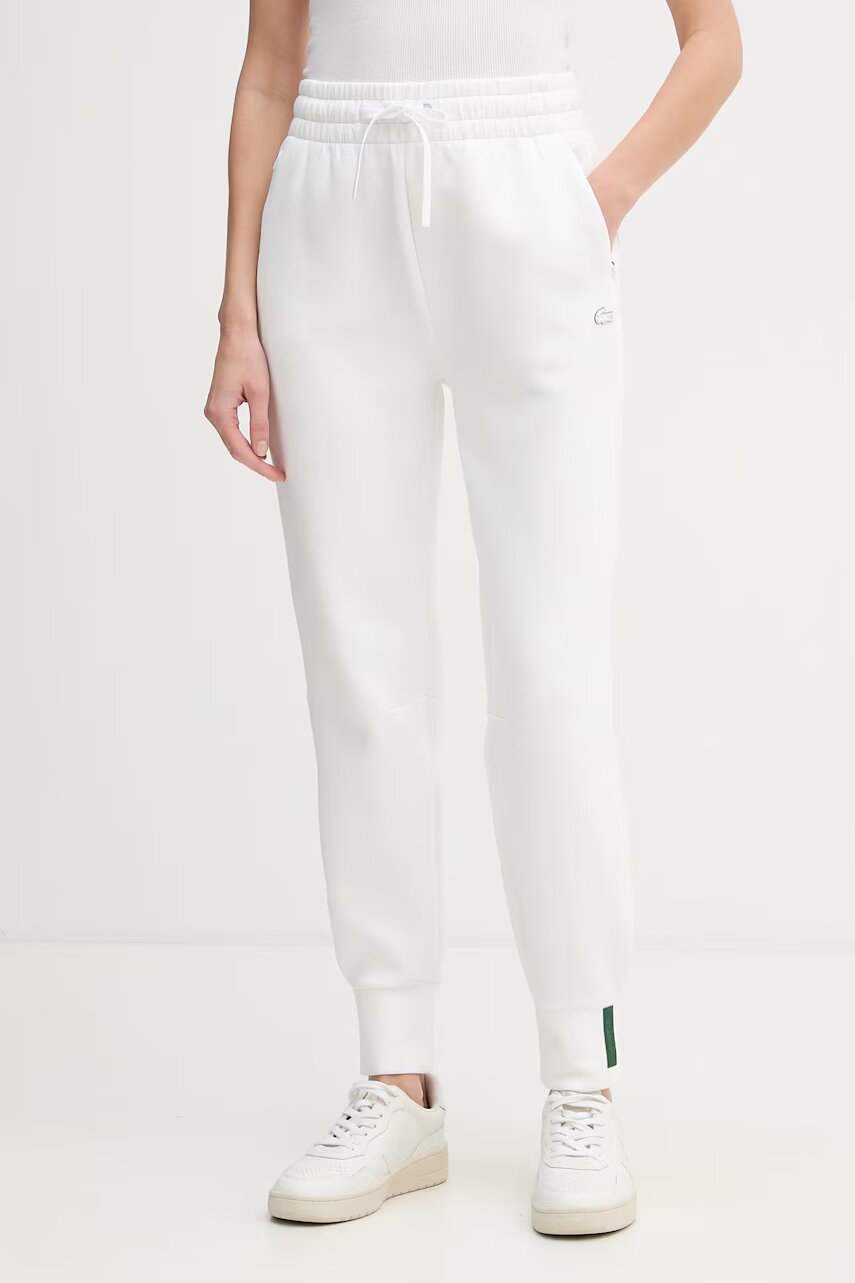Lacoste pantaloni de trening pentru femei cu bumbac
