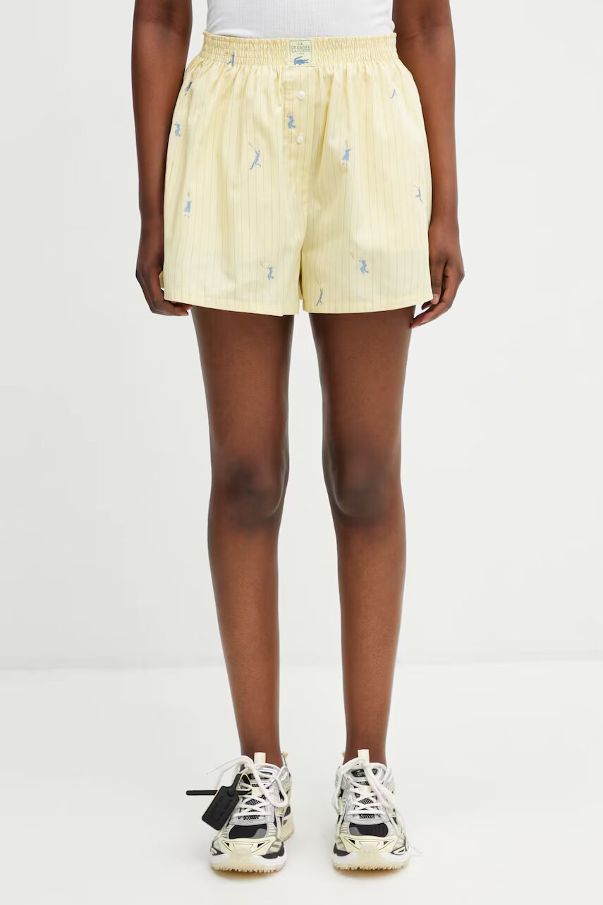 Lacoste pantaloni scurți de femei din bumbac