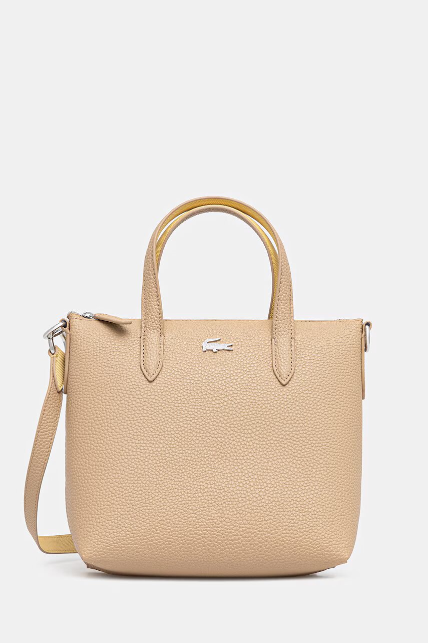 Lacoste tote bag pentru femei cu imitație de piele