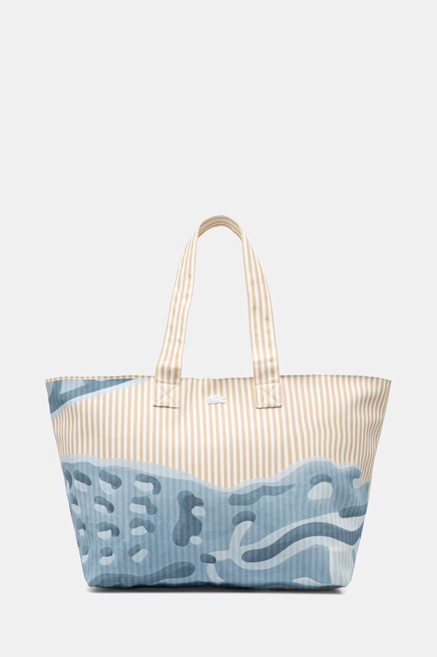 Lacoste tote bag pentru femei din bumbac