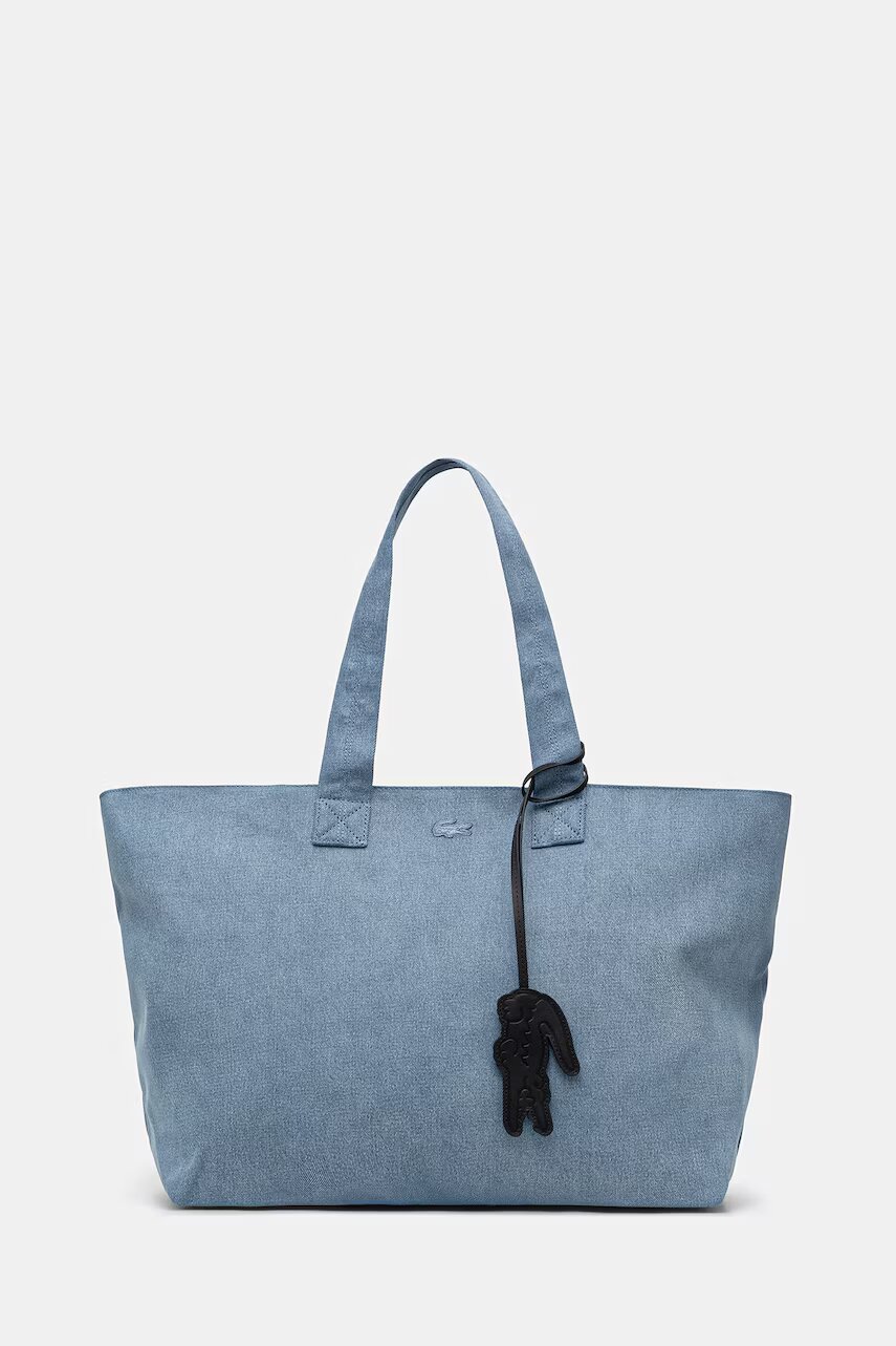 Lacoste tote bag pentru femei din denim