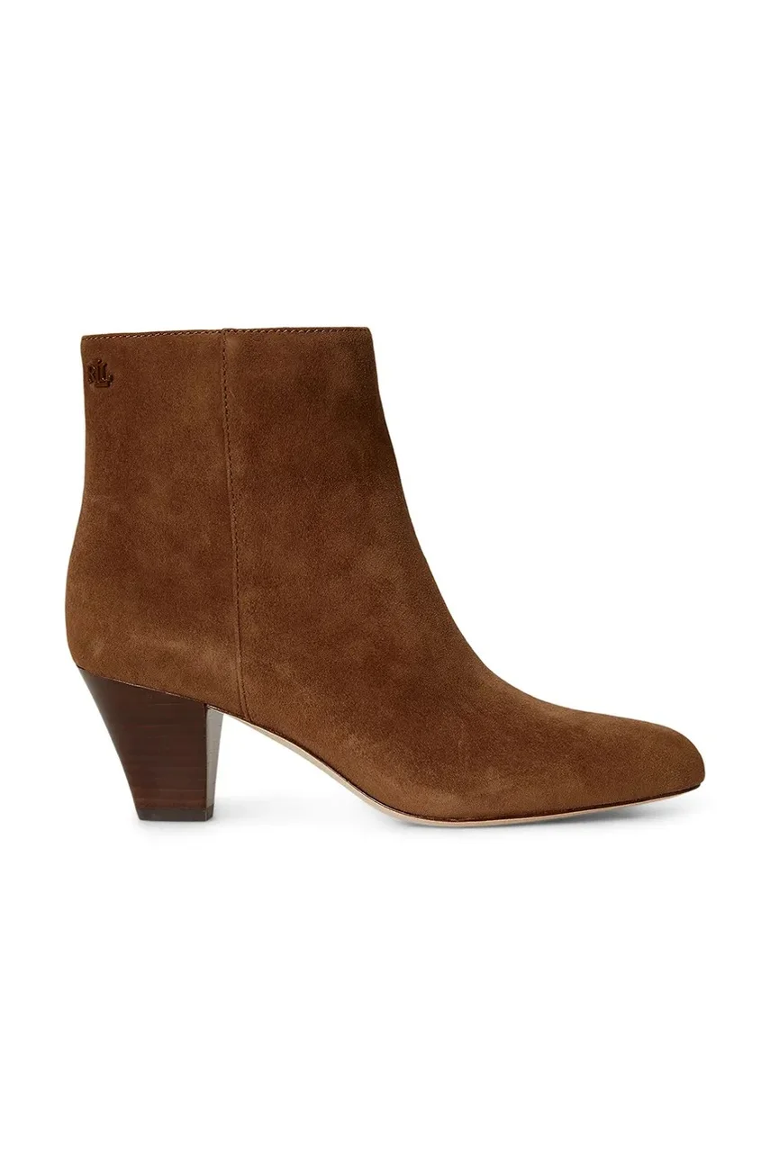 Lauren Ralph Lauren botine pentru femei din piele întoarsă Emrsyn Bt Hl