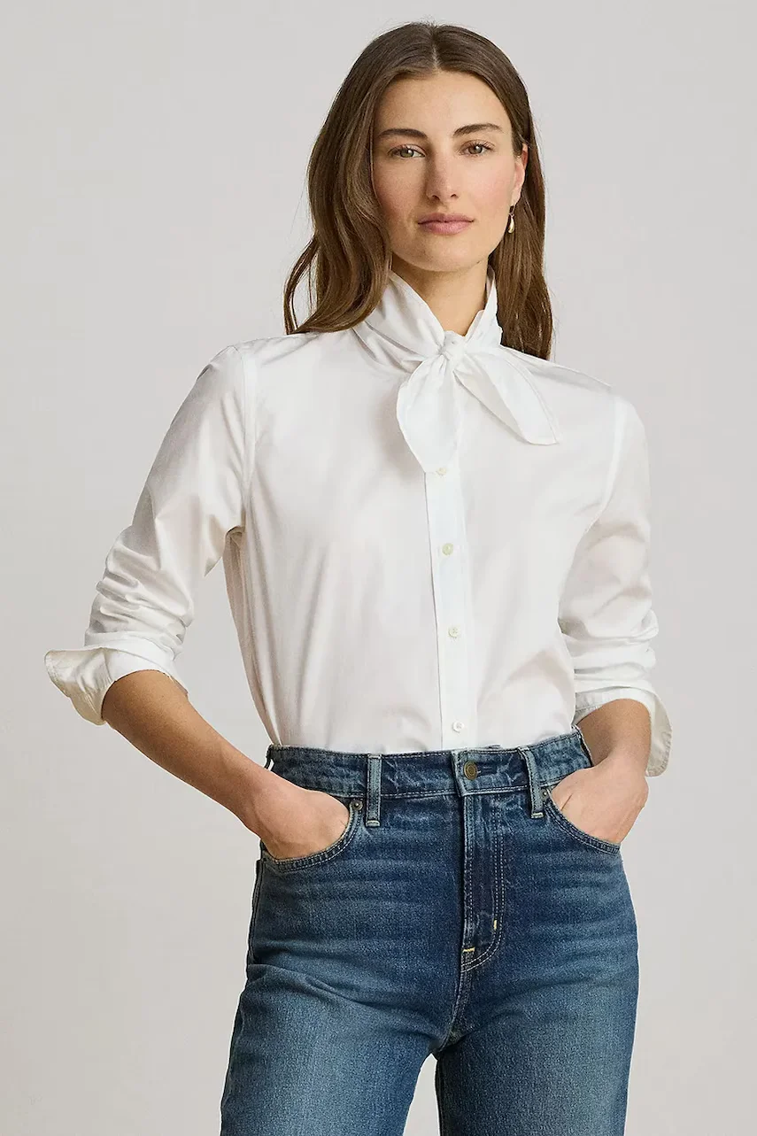 Lauren Ralph Lauren cămașă pentru femei din bumbac