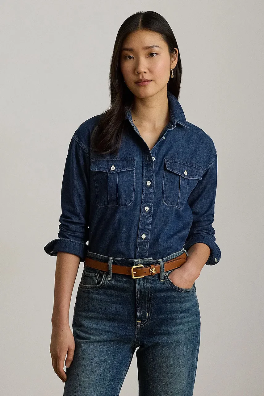 Lauren Ralph Lauren cămașă pentru femei din denim