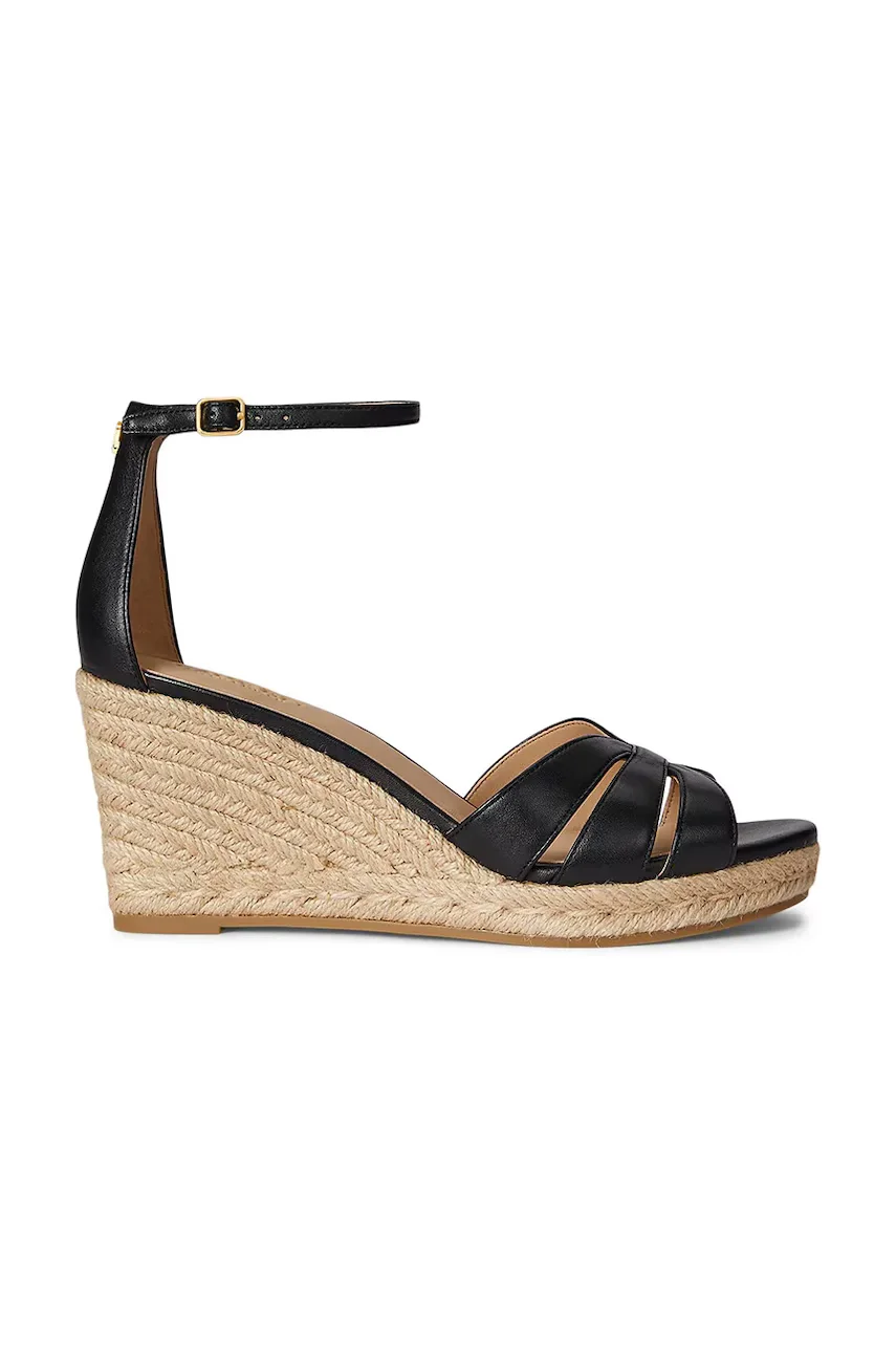 Lauren Ralph Lauren espadrile cu platformă pentru femei din piele Nellie