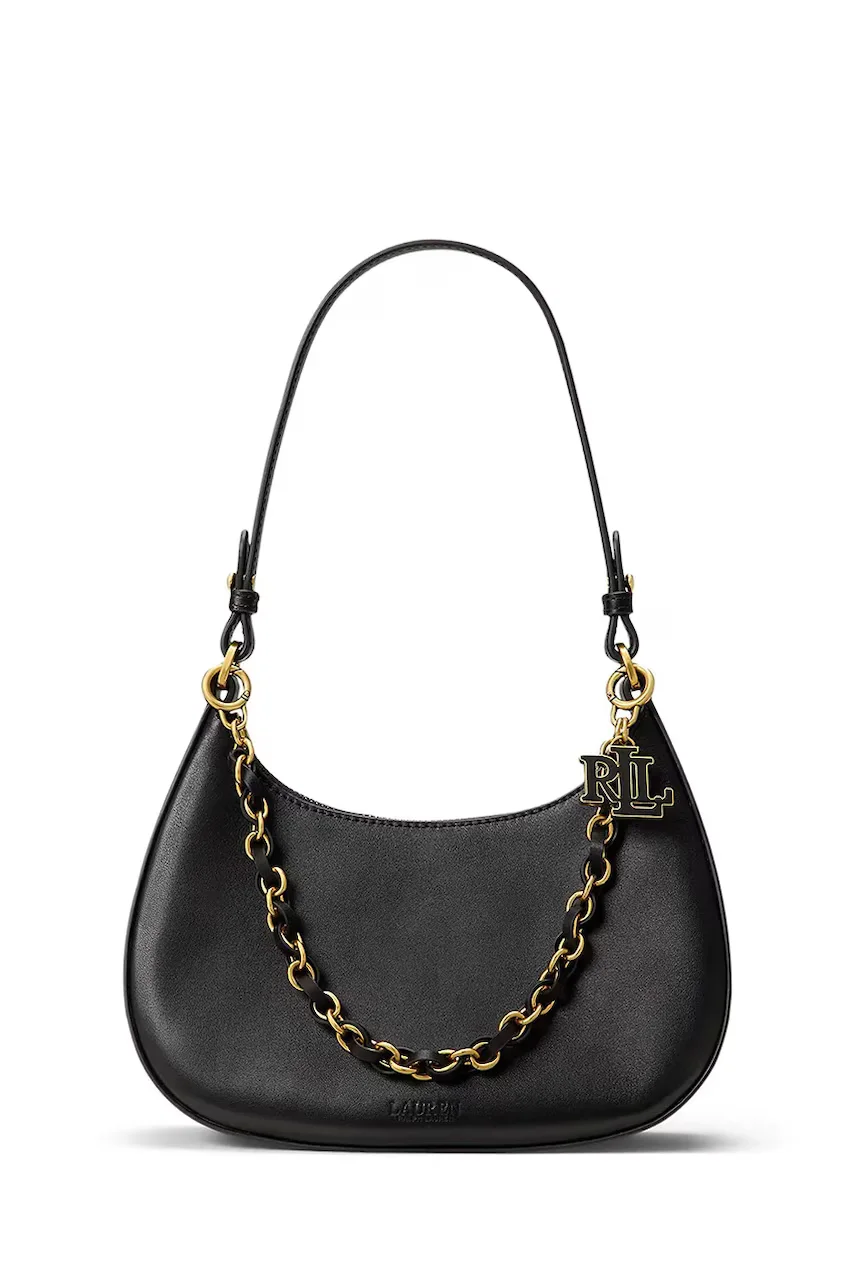 Lauren Ralph Lauren hobo bag pentru femei din piele