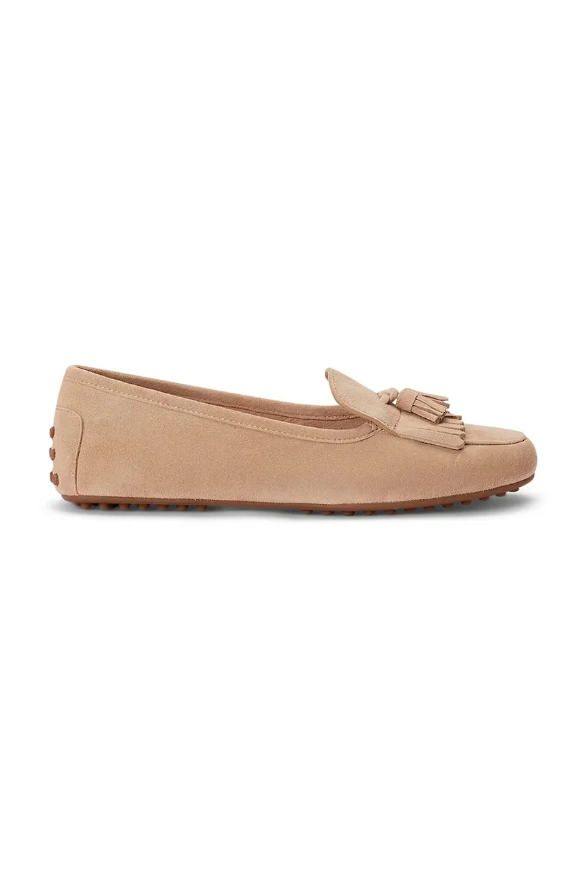 Lauren Ralph Lauren mocasini pentru femei din piele întoarsă Tayte Klt