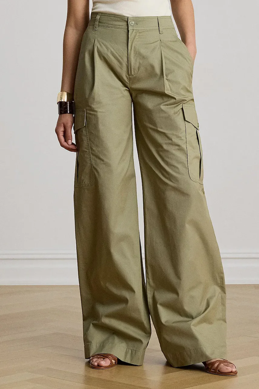 Lauren Ralph Lauren pantaloni cargo pentru femei din bumbac