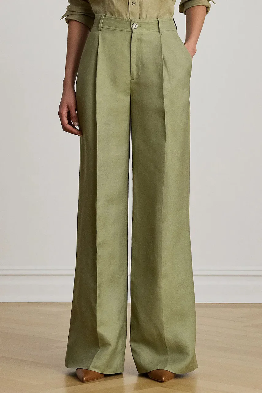 Lauren Ralph Lauren pantaloni palazzo pentru femei cu in