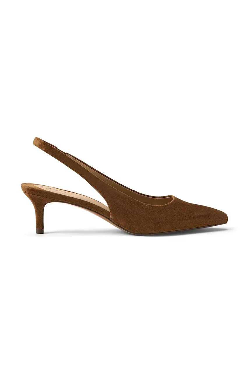 Lauren Ralph Lauren pantofi cu toc stiletto din piele întoarsă Lolah II