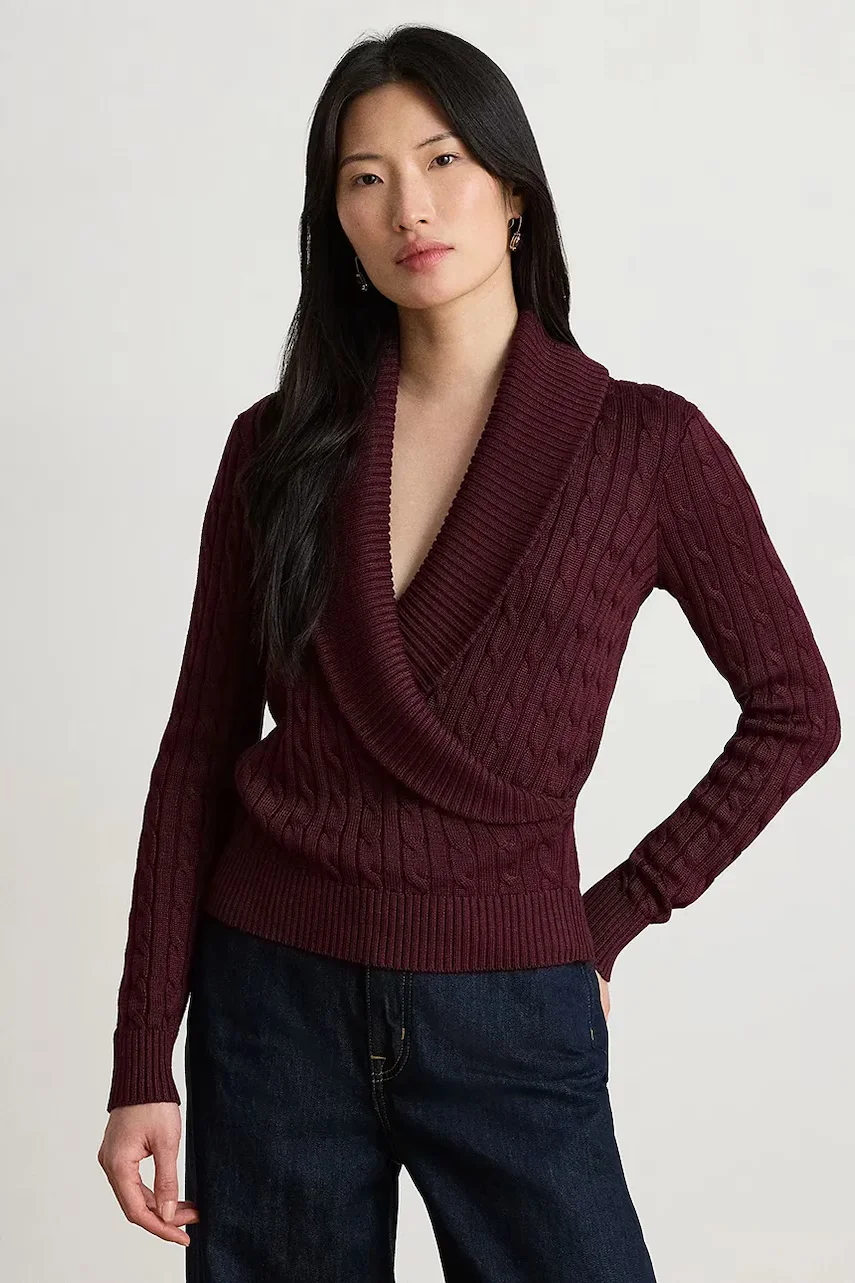 Lauren Ralph Lauren pulover pentru femei cu bumbac