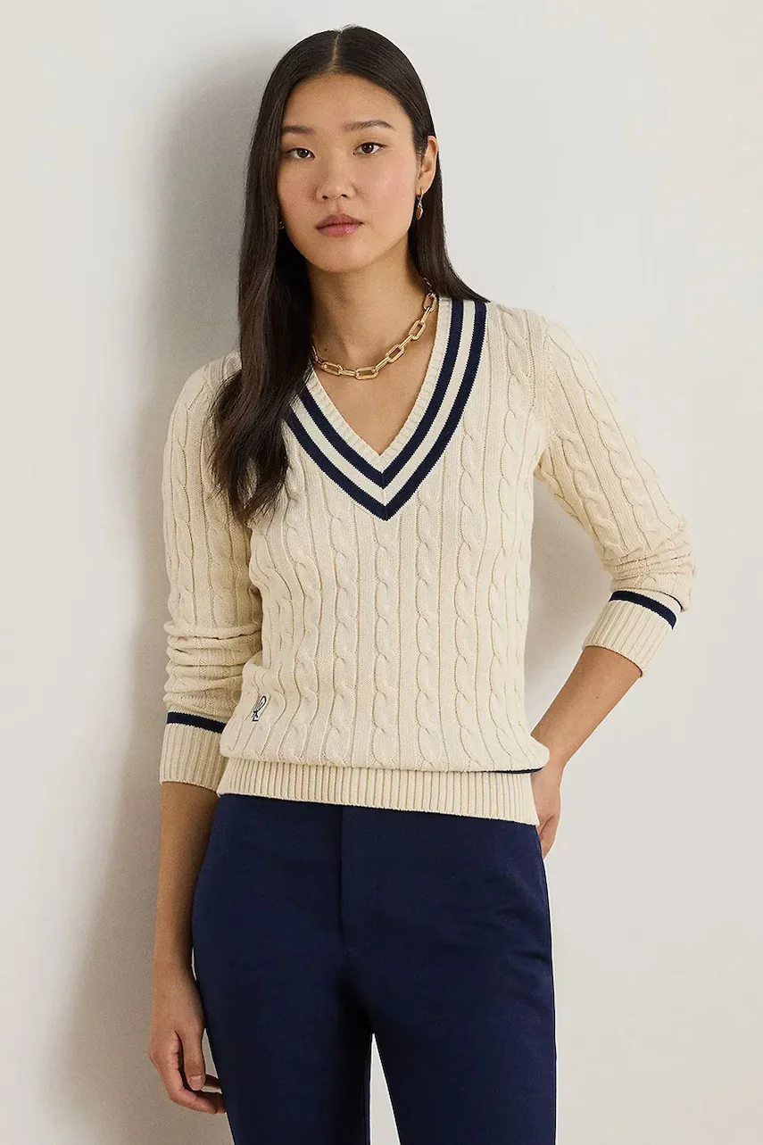 Lauren Ralph Lauren pulover pentru femei din bumbac