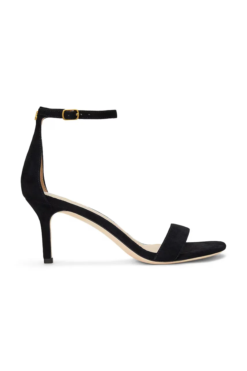 Lauren Ralph Lauren sandale din piele întoarsă Allie Mid
