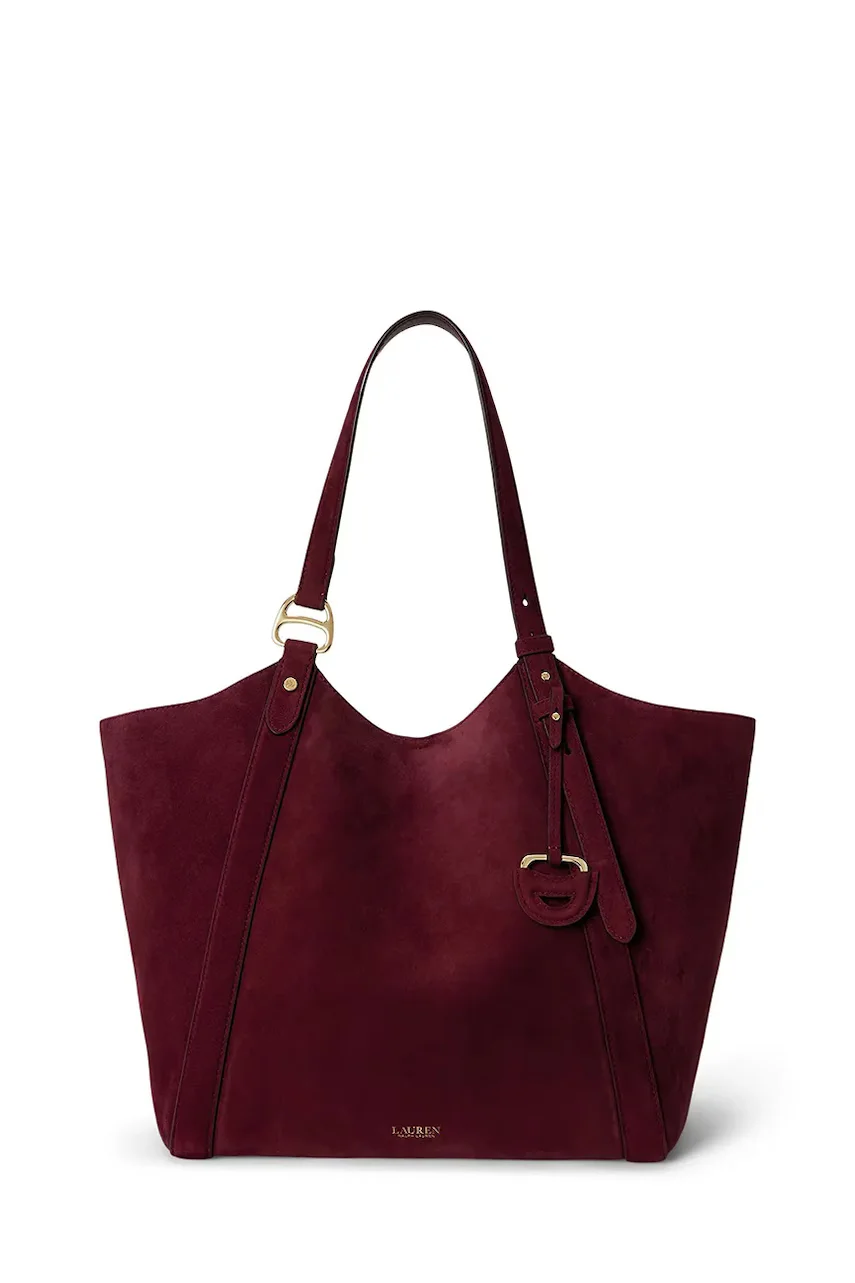 Lauren Ralph Lauren tote bag pentru femei din piele