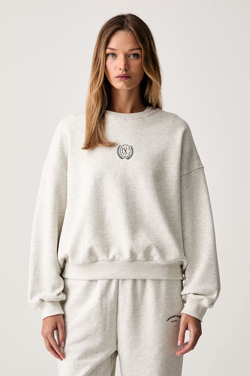 Le Privé hanorac pentru femei din bumbac VARSITY CREWNECK