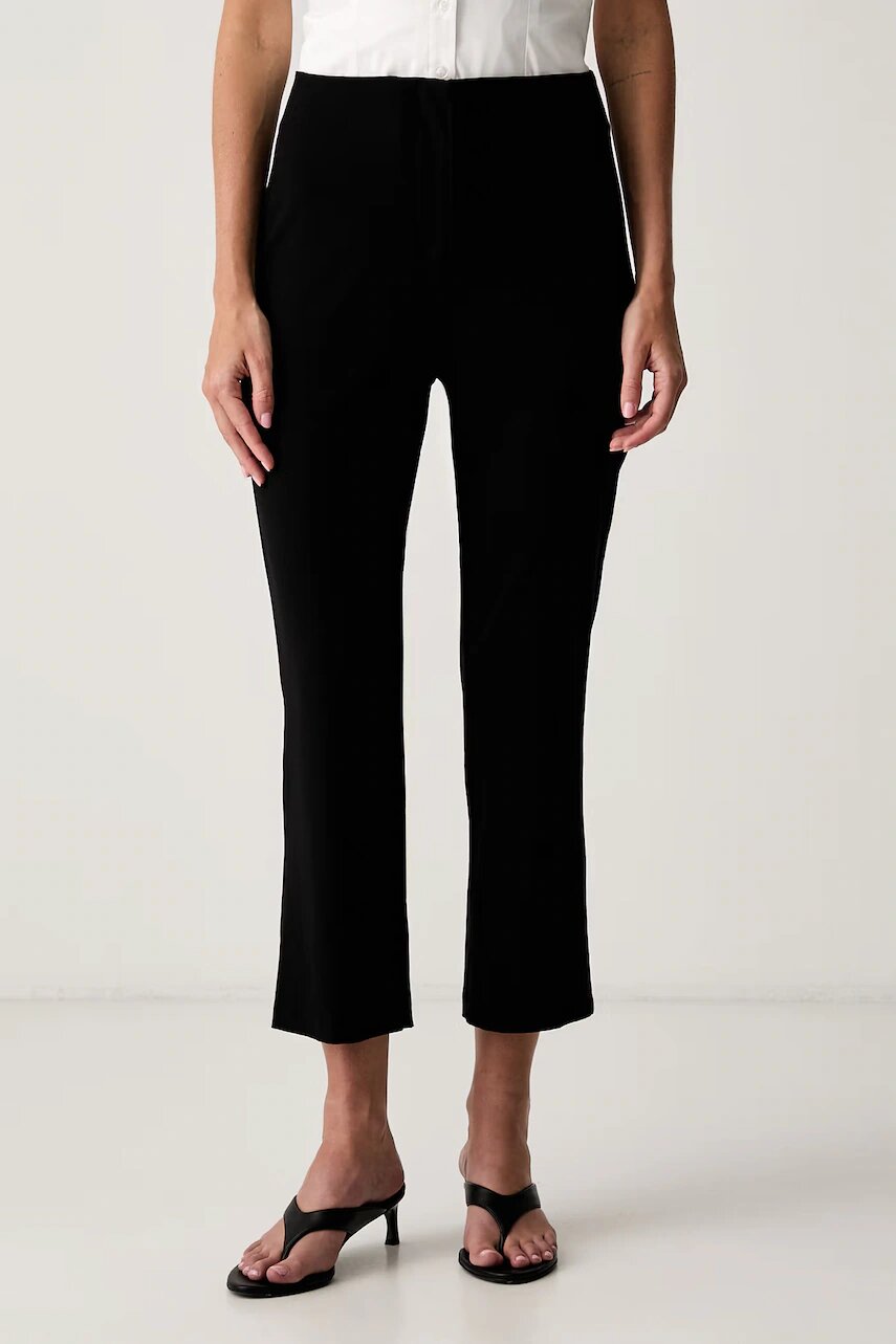 Le Privé pantaloni capri pentru femei din vâscoză YSEE CAPRI NOIR