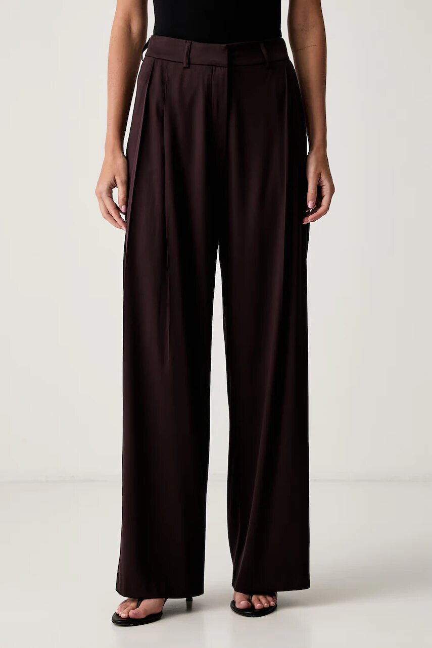 Le Privé pantaloni pentru femei cu vâscoză ROMY TROUSERS