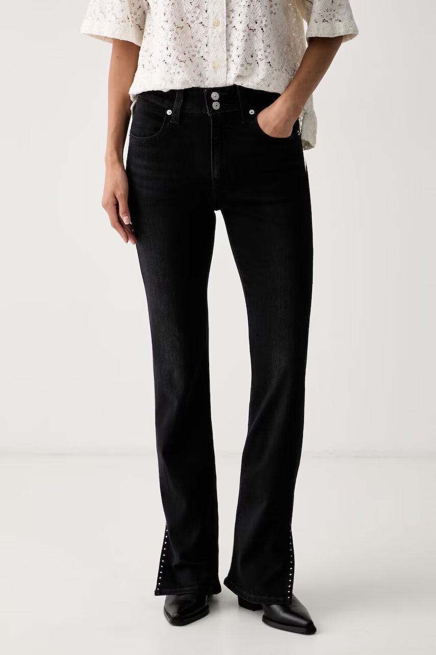 Levi's blugi bootcut pentru femei 725 STUDDED SLIT HEM