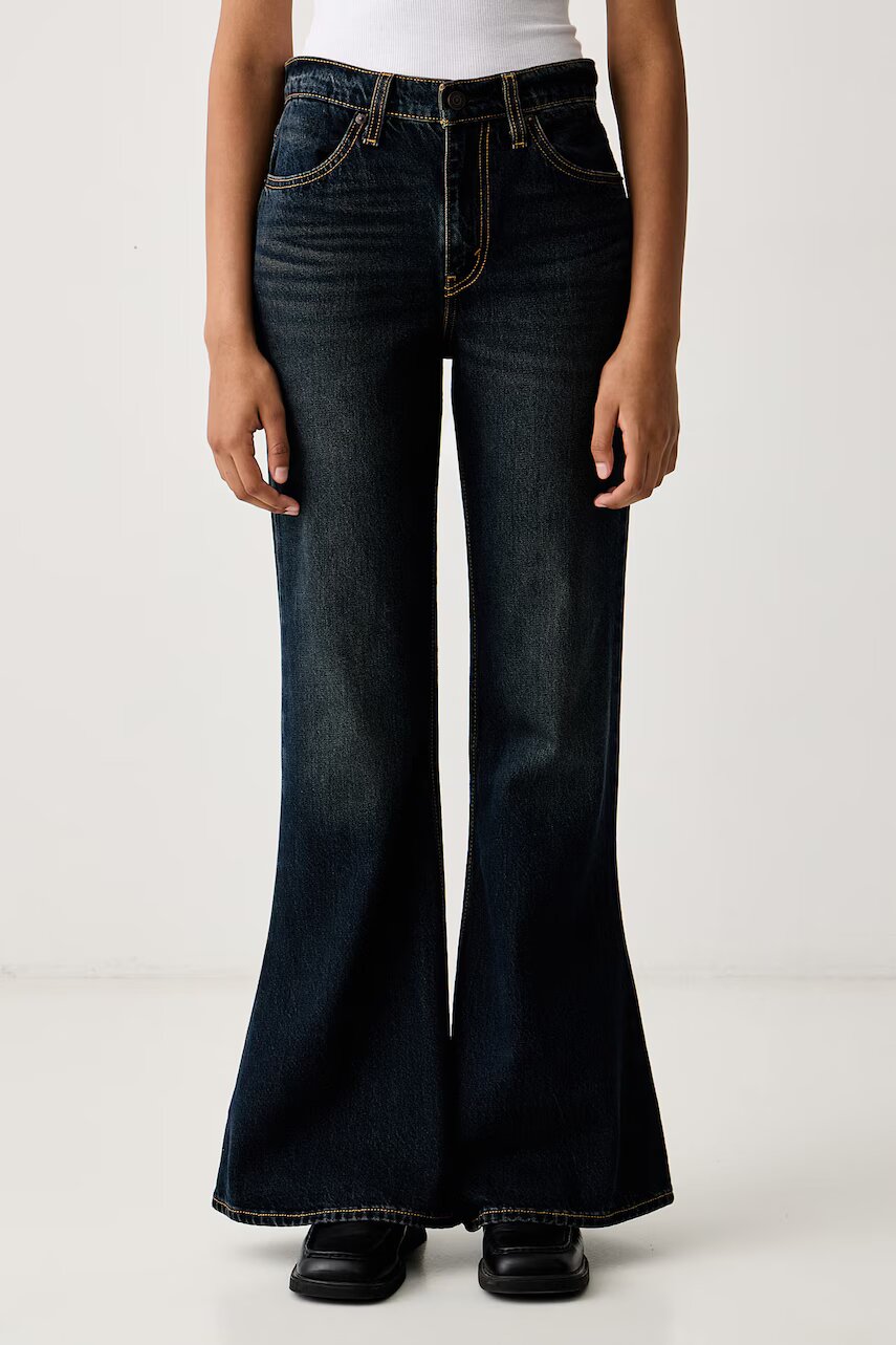 Levi's blugi flared pentru femei PUDDLE SNAP FLARE