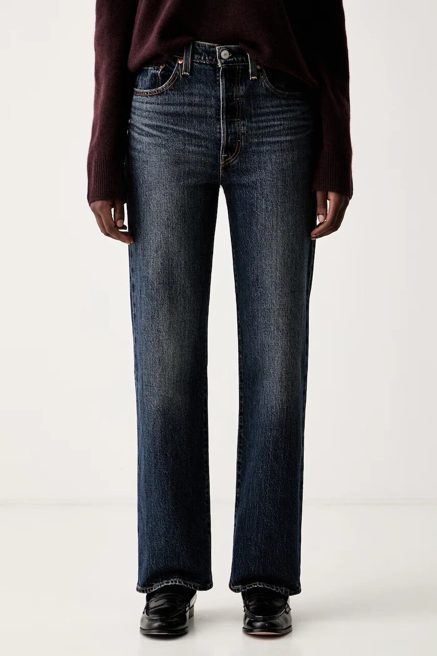 Levi's blugi straight pentru femei RIBCAGE FULL LENGTH