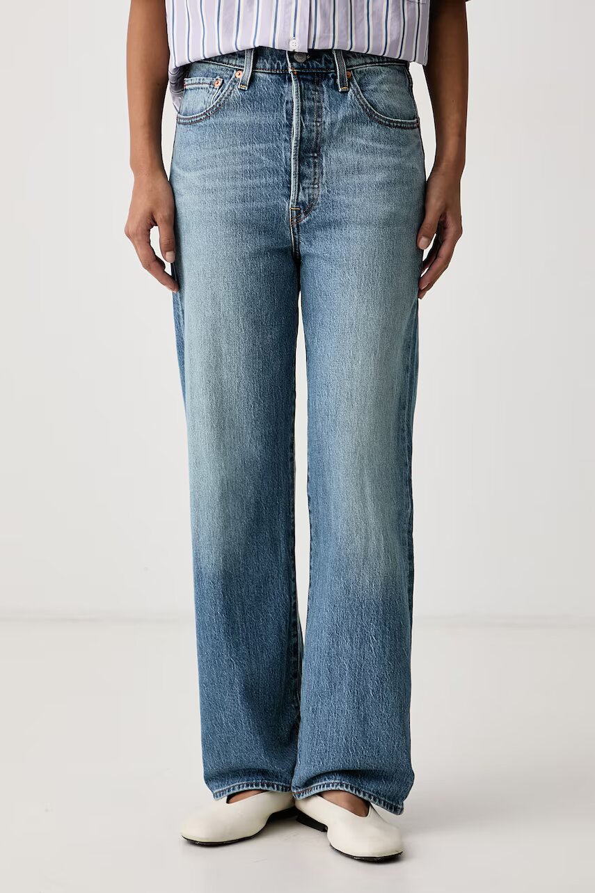 Levi's blugi straight pentru femei RIBCAGE STRAIGHT ANKLE