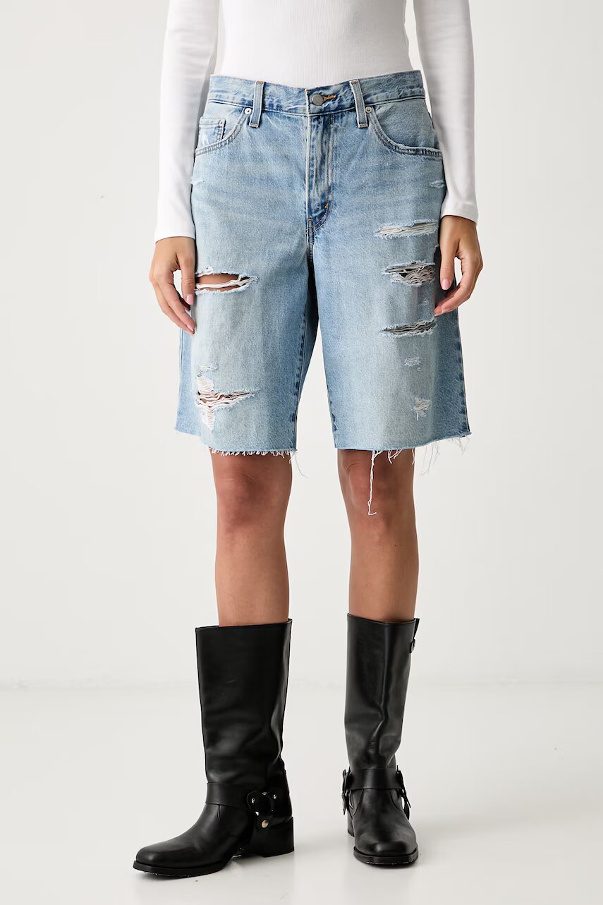 Levi's pantaloni scurți pentru femei din denim BAGGY DAD