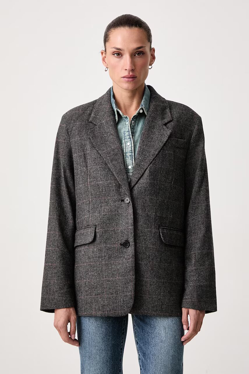 Levi's sacou cu un singur rând de nasturi pentru femei cu amestec de lână LUNA RELAXED