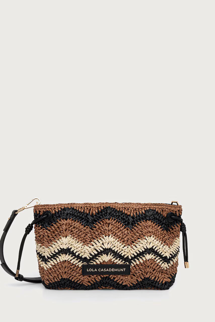 LOLA CASADEMUNT geantă crossbody pentru femei împletită