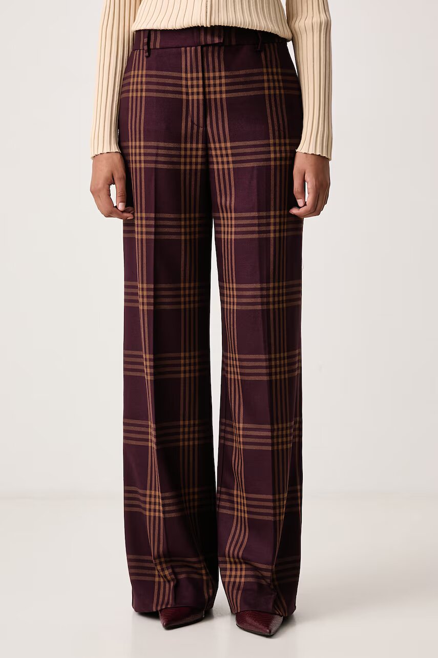LOLA CASADEMUNT pantaloni de costum pentru femei cu vâscoză
