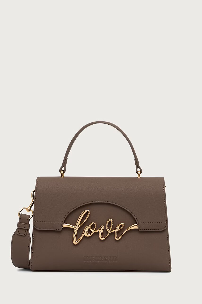 Love Moschino geantă poștaș pentru femei cu imitație de piele