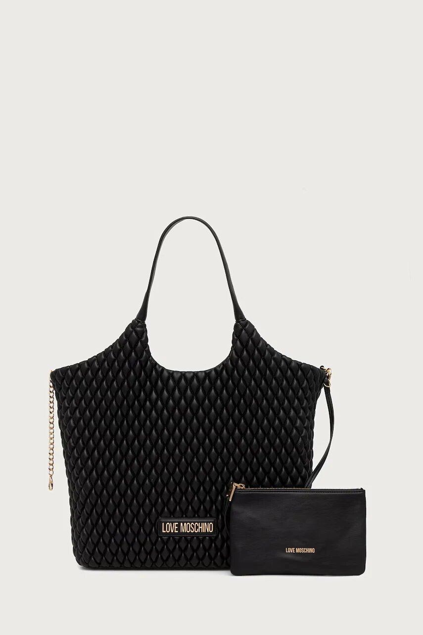 Love Moschino geantă shopper pentru femei cu imitație de piele